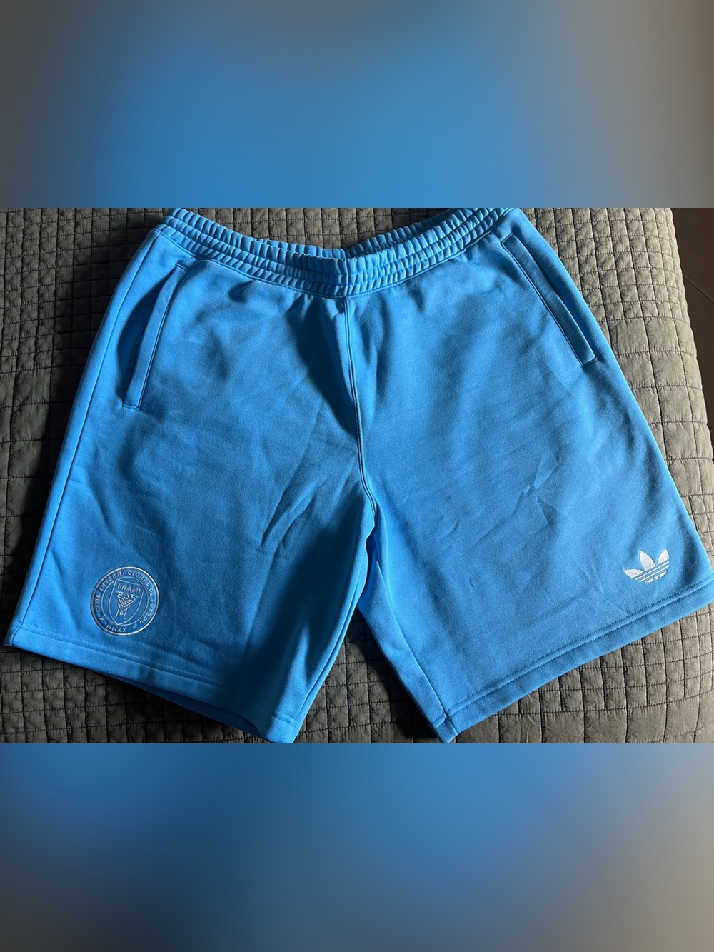 Adidas Men’s Athletic Shorts in Light Blue